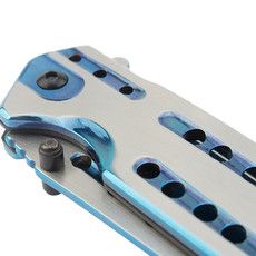 Нож складной полуавтоматический REXANT Blue