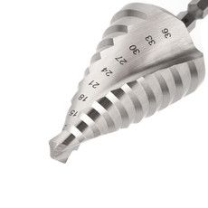 Сверло по металлу ступенчатое ТИТАН 9,0-36,0 мм 110 mm 65 HRC Р6М5 TiN Kranz